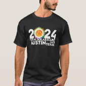 Total Solar Eclipse Austin Texas 8. April 2024 Tot T-Shirt (Vorderseite)