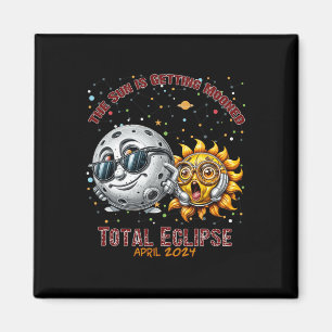 Total Solar Eclipse Chase April 2024 Sun ist Getti Magnet