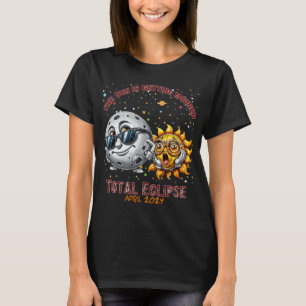 Total Solar Eclipse Chase April 2024 Sun ist Getti T-Shirt