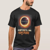 Total Solar Eclipse Danforth Maine ME T-Shirt (Vorderseite)