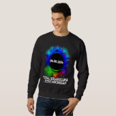 Total Solar Eclipse Detroit Michigan April 8 2024  Sweatshirt (Vorne ganz)