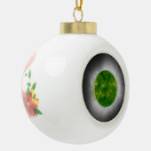 Total Solar Eclipse Green Corona Keramik Kugel-Ornament (Links)