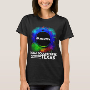Total Solar Eclipse Houston Texas 8. April 2024 To T-Shirt