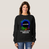 Total Solar Eclipse Indiana 2024 Colorful Totality Sweatshirt (Vorne ganz)