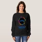 Total Solar Eclipse Indiana 2024 Colorful Totality Sweatshirt (Vorne ganz)
