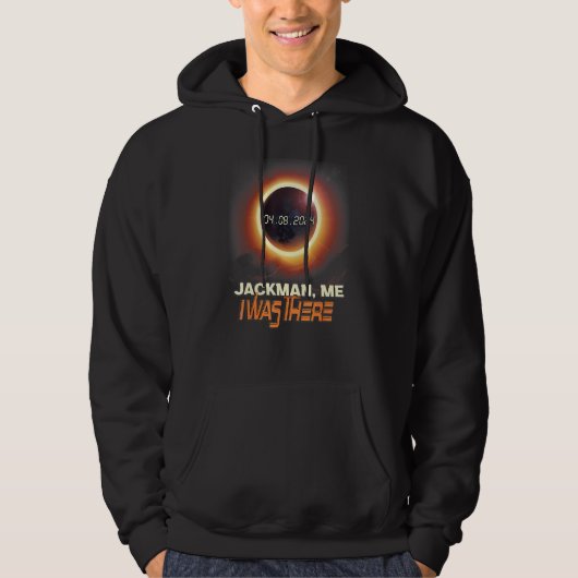 Total Solar Eclipse Jackman Maine ME Hoodie (Vorderseite)