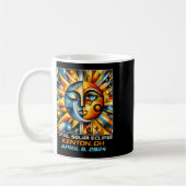 Total Solar Eclipse Kenton Ohio Kaffeetasse (Links)