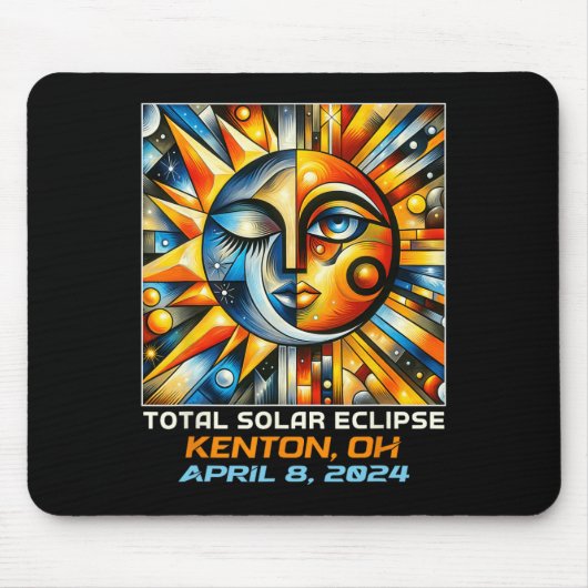 Total Solar Eclipse Kenton Ohio Mousepad (Vorne)