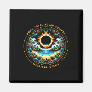 Total Solar Eclipse Mazatlan Mexiko - Mexikanische Magnet