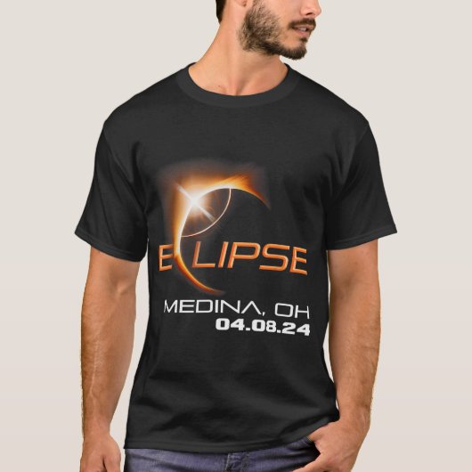 Total Solar Eclipse Medina Ohio T-Shirt (Vorderseite)