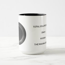 Total Solar Eclipse Name Date Place Mug Tasse