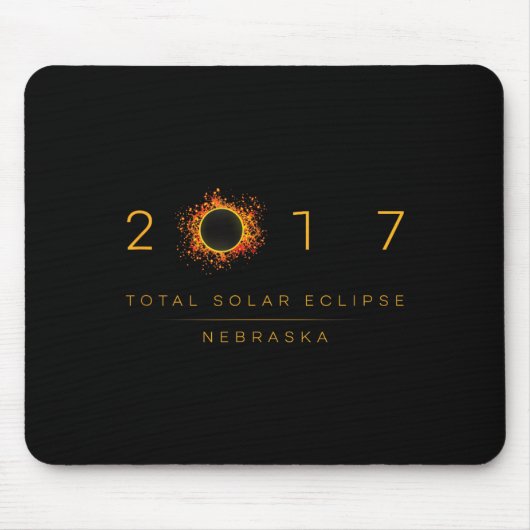 Total Solar Eclipse Nebraska 2017 Mousepad (Vorne)