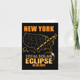Total Solar Eclipse New York Karte