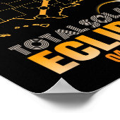 Total Solar Eclipse New York Poster (Ecke)