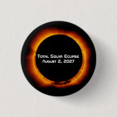 Total Solar Eclipse of the Century 2027 Button (Vorderseite)