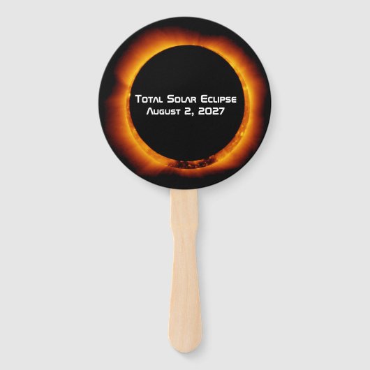 Total Solar Eclipse of the Century 2027 Fächer (Vorderseite)