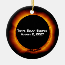Total Solar Eclipse of the Century 2027 Keramik Ornament