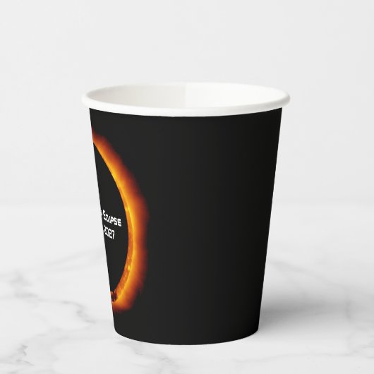 Total Solar Eclipse of the Century 2027 Pappbecher (Links)