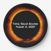 Total Solar Eclipse of the Century 2027 Pappteller (Vorderseite)