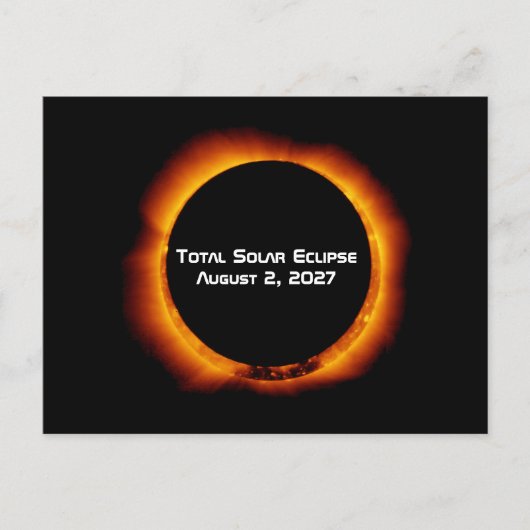 Total Solar Eclipse of the Century 2027 Postkarte (Vorderseite)