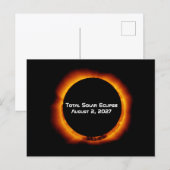 Total Solar Eclipse of the Century 2027 Postkarte (Vorne/Hinten)