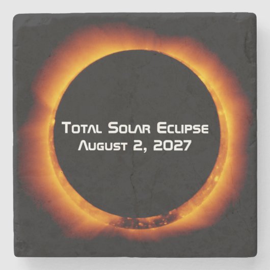 Total Solar Eclipse of the Century 2027 Steinuntersetzer (Vorderseite)