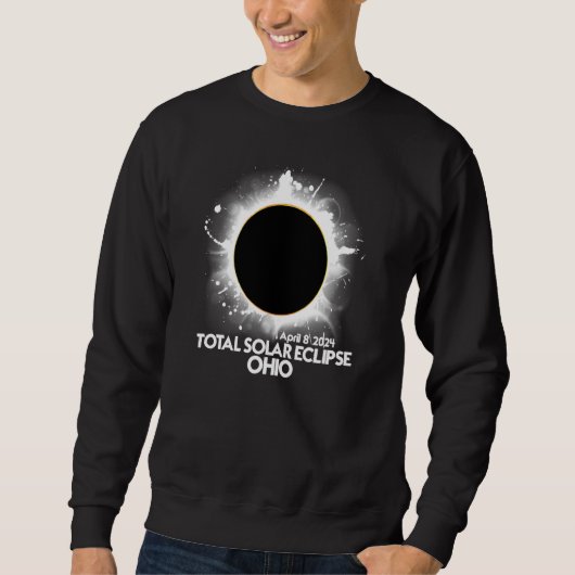 Total Solar Eclipse Ohio 2024 American Totality Sweatshirt (Vorderseite)