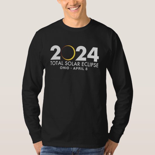 Total Solar Eclipse Ohio 2024 April 8 Totality Eve T-Shirt (Vorderseite)