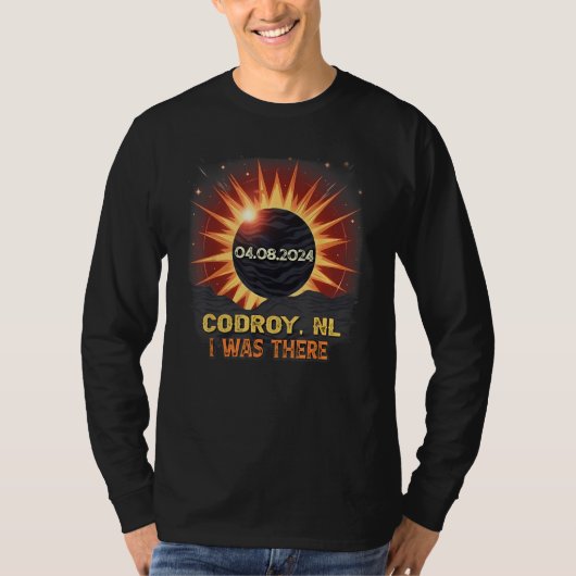 Total Solar Eclipse Retro Codroy NL Canada T-Shirt (Vorderseite)