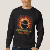 Total Solar Eclipse Retro Sherbrooke Quebec Canada Sweatshirt (Vorderseite)