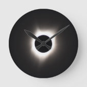 Total Solar Eclipse Runde Wanduhr (Vorderseite)