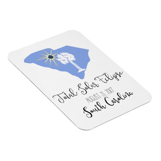 Total Solar Eclipse South Carolina Magnet (Rechte Seite)