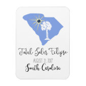 Total Solar Eclipse South Carolina Magnet (Vertikal)