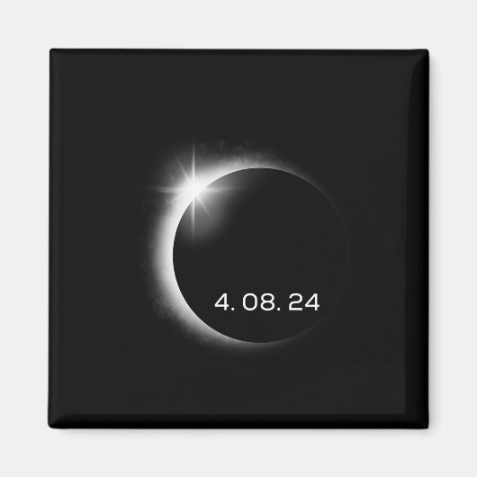 Total Solar Eclipse Spring 8. April 2024 Amerika Magnet (Vorne)