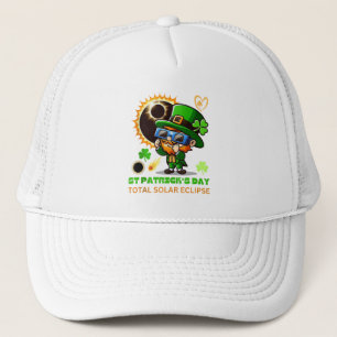 Total Solar Eclipse St Patricks Day Funny Geschenk Truckerkappe
