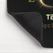 Total Solar Eclipse Texas Totality 8. April 2024 T Mousepad (Ecke)