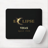 Total Solar Eclipse Texas Totality 8. April 2024 T Mousepad (Mit Mouse)