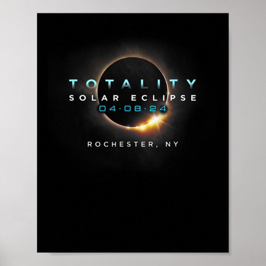 Total Solar Eclipse Totality Rochester New York Poster (Vorne)