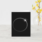Total Solar Eclipse US American Flag Totality 04,0 Karte (Gelbe Blume)