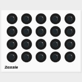 Total Solar Eclipse US American Flag Totality 04,0 Runder Aufkleber (Blatt)