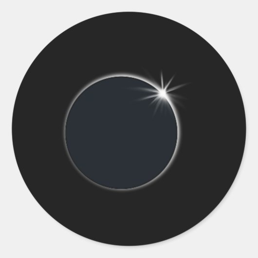 Total Solar Eclipse US American Flag Totality 04,0 Runder Aufkleber (Vorderseite)