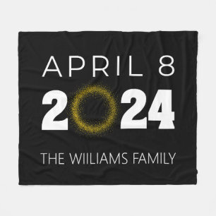 Total Solar Eclipse USA 8. April 2024 Fleecedecke
