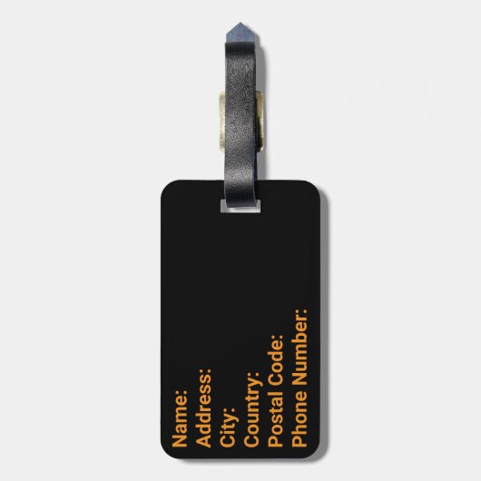 Total Solar Eclipse USA 8. April 2024 Gepäckanhänger (Rückseite vertikal)