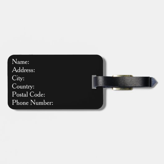 Total Solar Eclipse USA 8. April 2024 Gepäckanhänger (Rückseite horizontal)