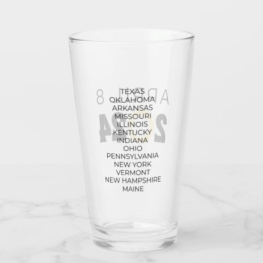 Total Solar Eclipse USA 8. April 2024 Glas (Rückseite)