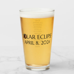 Total Solar Eclipse USA 8. April 2024 Glas