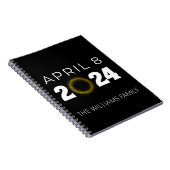 Total Solar Eclipse USA 8. April 2024 Notizblock (Rechte Seite)