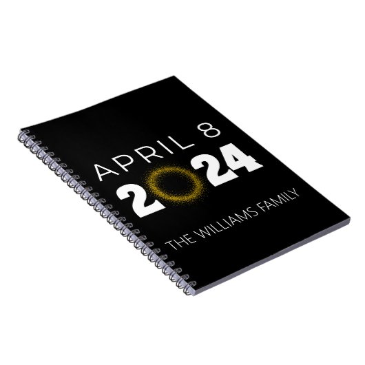 Total Solar Eclipse USA 8. April 2024 Notizblock (Rechte Seite)