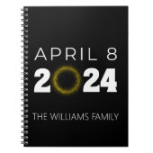 Total Solar Eclipse USA 8. April 2024 Notizblock (Vorderseite)