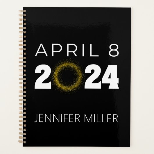 Total Solar Eclipse USA 8. April 2024 Planer (Vorderseite)